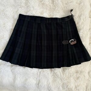 Women's Green and Black Skirt